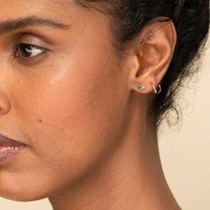 Mejuri 14K Gold Spiral Earrings